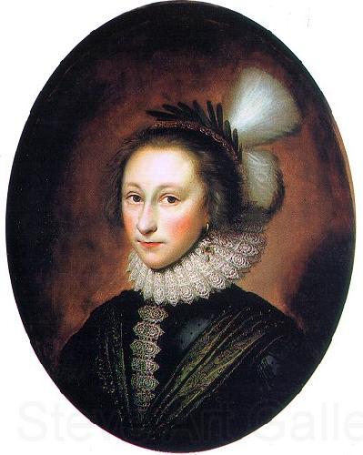 Cornelius Johnson Portrait of Susanna Temple (Lady Lister) Spain oil painting art